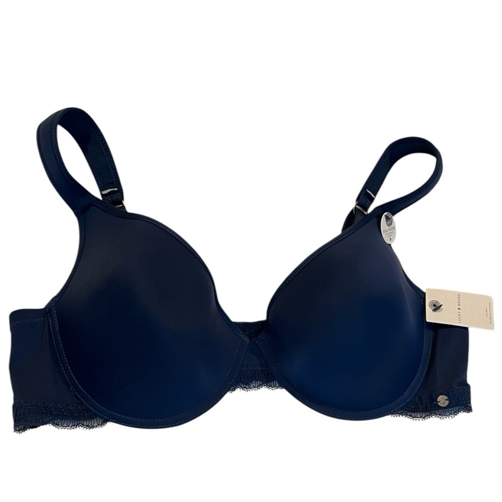 Lucky Brand Smoothing All Day Comfort 42C Full Figure UW Bra, Blue